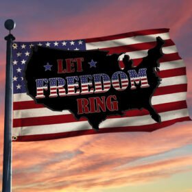 American Grommet Flag Let Freedom Ring BNT436GF