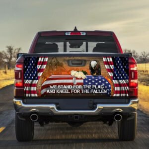 God Bless America. American Veteran Truck Tailgate Decal Sticker Wrap Respect NNT218TD