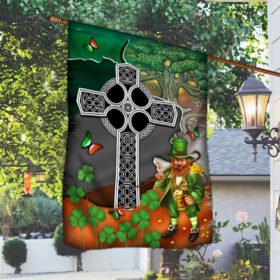 Irish Celtic Knot Cross Flag Tree Of Life MLH2152F