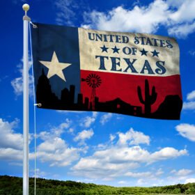 Texas. United States Of Texas Grommet Flag THN3707GF