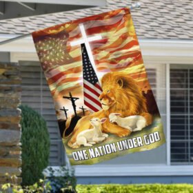 God Lion Of Jesus Flag One Nation Under God LNH039F