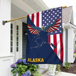 Alaska Flag American Eagle Alaska Flag TRL1430Fv32