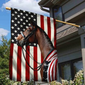 Horse American Flag LHA1999F