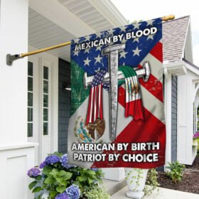 Mexican American Flag Mexican By Blood American By Birth Patriot By Choice DDH3194Fv2