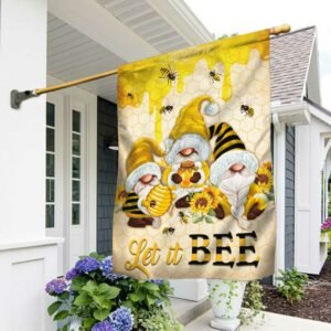 Bee Gnomes Flag Let It Bee DBD3177F