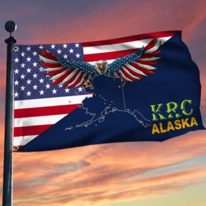 KRC Logo American Eagle Alaska Grommet Flag TRL1725GF