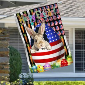 Bunny Rabbit Easter Day Flag LNH031F