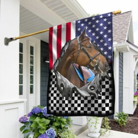 Horse Racing American Flag TRL1685F