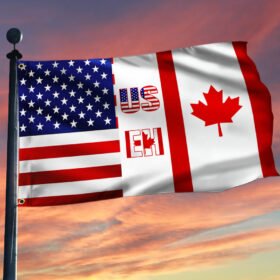 Canadian American US EH Grommet Flag, Freedom Convoy 2022 QNN807GF
