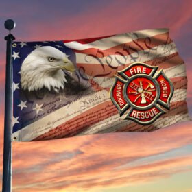 Firefighter Flag American Eagle Firefighter Grommet Flag TRV1803GF