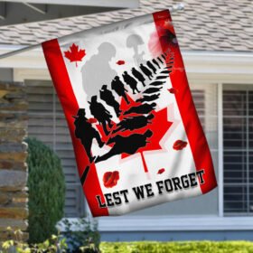 Canadian Veteran Flag Lest We Forget MLH2211F