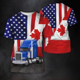 Freedom Convoy 2022 3D T-shirt, Truckers For Freedom, Canadian Truckers, Mandate Freedom QNN703TS