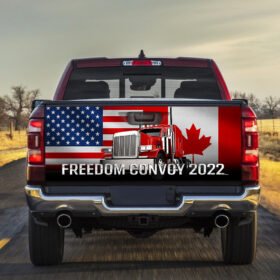 Freedom Convoy 2022 Truck Tailgate Sticker Canadian Trucker BNT274TDv1