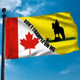 Don't Trample On Me Grommet Flag, Freedom Convoy 2022, Mandate Freedom, Truckers For Freedom, Canada Truckers QNH06GFv2