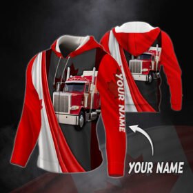 Personalized Zip Hoodie Canadian Trucker Custom Name MLH2208ZHCT