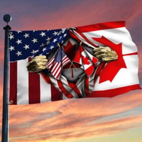 Freedom Convoy 2022 Canada and America Grommet Flag DDH2869GFv5