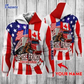 Personalized Freedom Convoy Flag Truckers For Freedom Canadian Trucker Mandate Freedom Proud Bigfoot 3D Zip Hoodie NNT403ZHCT