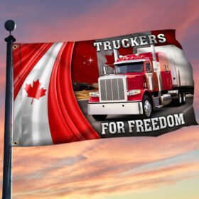 Freedom Convoy 2022 Canadian Grommet Flag Truckers For Freedom MLH2209GF