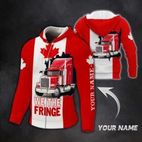 Personalized We The Fringe Zip Hoodie, Freedom Convoy 2022, Canadian Trucker, Truckers For Freedom, Mandate Freedom, Fringe Minority QNN704ZHCTv1