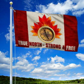 True North Strong & Free Canada Grommet Flag LHA2064GF