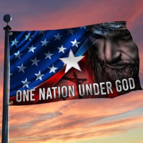 Jesus American Grommet Flag One Nation Under God BNT479GF