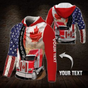 Personalized Freedom Truck Convoy 2022 Zip Hoodie, Freedom Convoy 2022, Canadian Truckers TTN522ZHCT