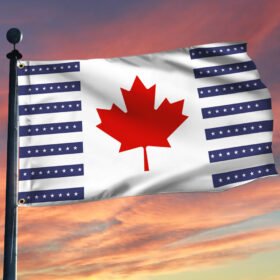 Canada USA Friendship Grommet Flag QNK1070GF