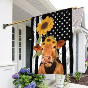 Cow Flag Sunflower Cattle Flag TRV1808F