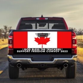 Freedom Convoy 2022, Truckers For Freedom, Canadian Trucker, Mandate Freedom, Support Trucker Truck Tailgate Decal Sticker Wrap THN3751TD