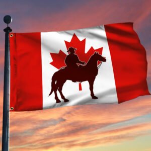 Cowboy Canada Grommet Flag Freedom Convoy 2022 Truckers For Freedom QNK1068GF
