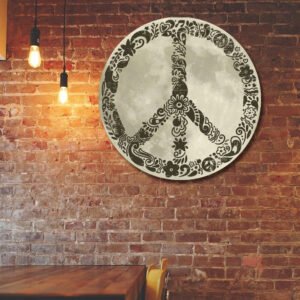 Peace Sign Hippie Peace Sign Metal Sign TRV1798MS