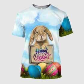 Bunny Egg Happy Easter 3D T-shirt QNK701TS