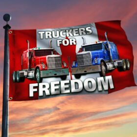 Freedom Convoy 2022 Grommet Flag Truckers For Freedom DBD3280GFv1