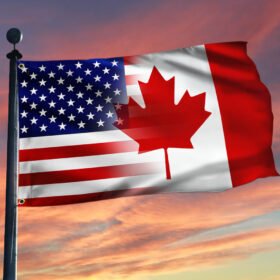 Canada And USA Grommet Flag QNN706GF