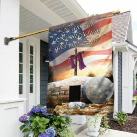 Jesus Resurrection Easter Flag I Am The Resurrection And The Life DDH3288F