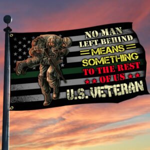 U.S. Veteran Brotherhood Flag No Man Left Behind DDH3265GF