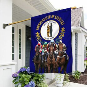 Kentucky Derby Horse Racing Flag QNK1098F
