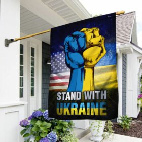 Stand With Ukraine American FLag QNK1099F