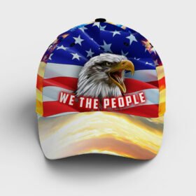 We The People Eagle Cap, Home Of The Free Because Of The Brave QNK1075BC