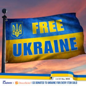 Ukraine Grommet Flag Free Ukraine BNN562GF