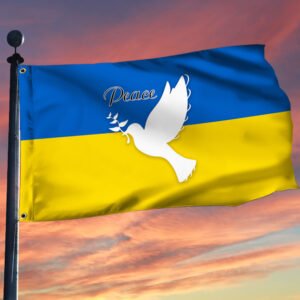 Ukrainian Flag Peace Ukraine Dove Grommet Flag TRV1891GF