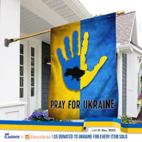 Ukrainian Flag Pray for Ukraine Flag TRV1967F