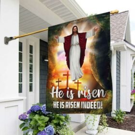 Jesus Resurrection Flag He Is Risen He Is Risen Indeed DBD3409F
