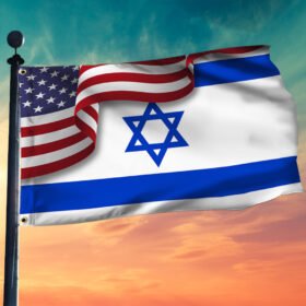 Jewish Flag American Jewish Israel Grommet Flag TRV1893GF