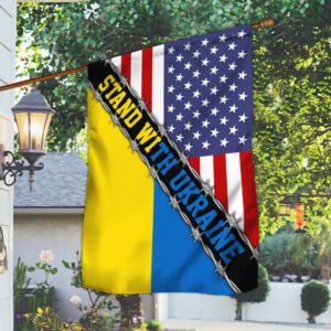 Stand With Ukraine, America Ukraine Flag THB3781F