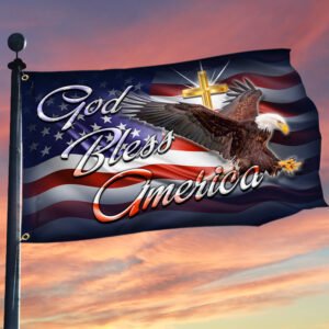 God Bless America Grommet Flag MLH2313GF