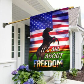 Horse Flag, It's All About Freedom QNK1087F