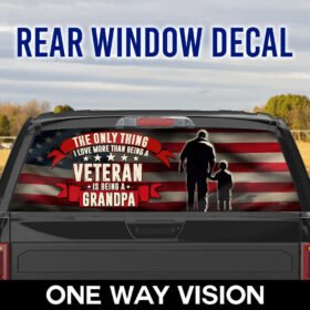 Veteran Grandpa Rear Window Decal THB3847CD