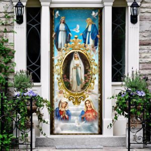 Mary, Mother Of Jesus. The Blessed Virgin Mary Door Cover THB3812D
