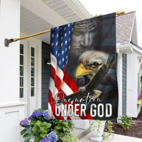 Jesus American Flag One Nation Under God BNT564F